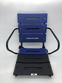 Сидіння дитяче на багажник велосипеда (метал/пластик) синій