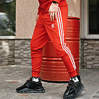 Спортивные штаны Adidas Round red летние качетсва