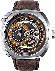 Годинники наручні чоловічі SEVENFRIDAY SF-Q2/01, автопідзавод, Швейцарія (дизайн нагадує двигуни пароплавів)