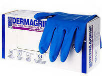 Перчатки Латексные WRP Dermagrip PF High Risk 50 ШТ/УП 10 УП Неопудренные Синие
