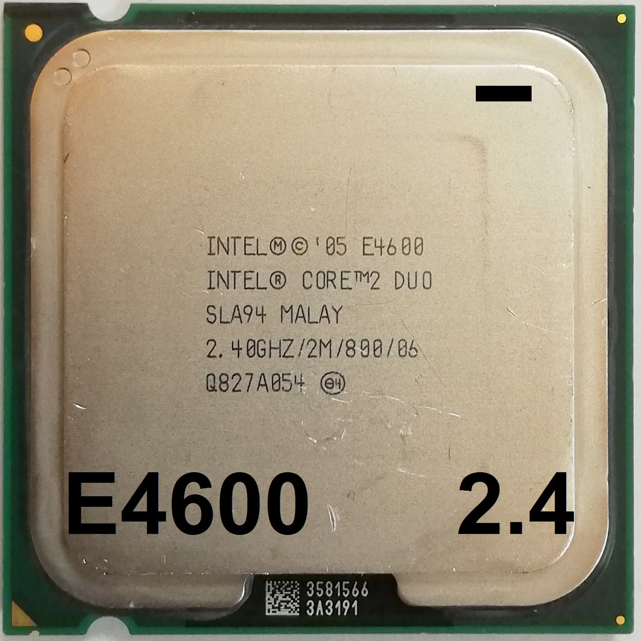 Процесор Intel Core 2 Duo E4600 M0 SLA94 2.40 GHz 2M Cache 800 MHz FSB Socket 775 Б/В МІНУС