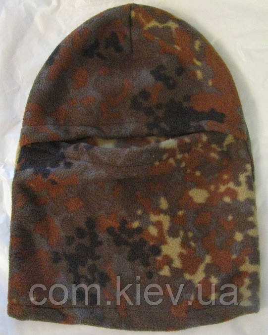 Флісова шапка-маска (балаклава) камуфльована "Flecktarn"