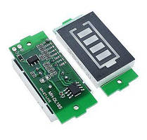 Модуль індикатора ємності Li-ion акумуляторів 1S-8S зелений / синій