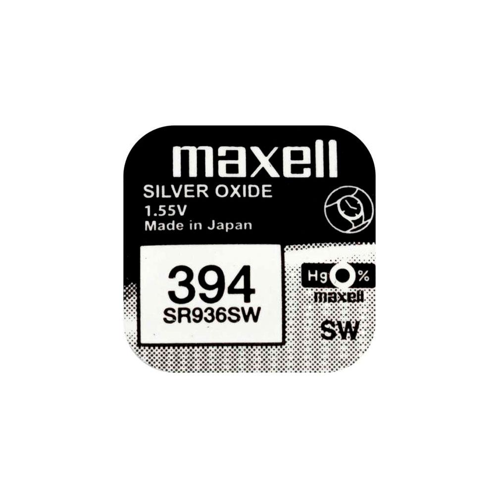 Годинникова батарейка 394 / SR 936 SW / AG9 Maxell Silver Oxide (1.55v) 1шт.