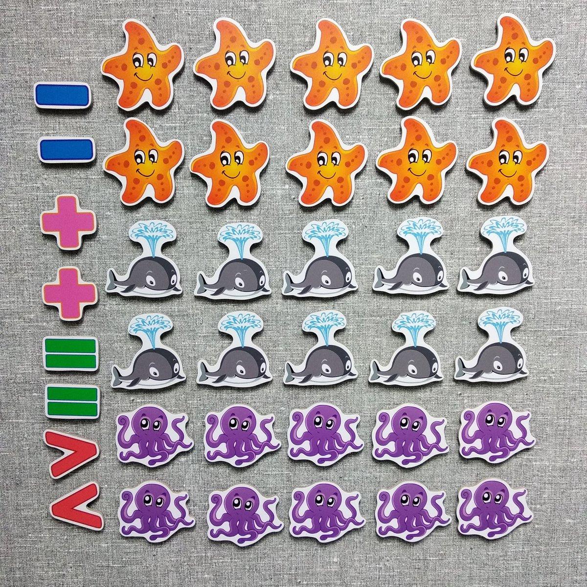 Набір навчальних магнітів Стрет морські тварини