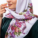 Бавовняна хустка 90х90см Біла 1413858609, фото 3