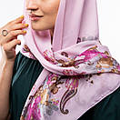 Бав'яна хустка 90х90 см Рожева 1413858613, фото 4