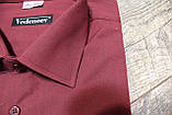 Бордова чоловіча сорочка з довгим рукавом, фото 4