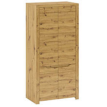 Шафа розпашна дводверна в вітальню/спальню з ДСП/МДФ Luna Q Blonski