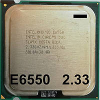 Процесор Intel Core 2 Duo E6550 G0 SLA9X, SLAAT 2.33 GHz 4M Cache 1333 MHz FSB Socket 775 Б/В МІНУС