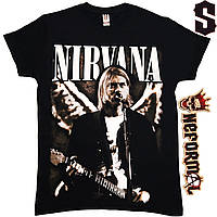 Футболка Nirvana "Live At Seattle", черная, Размер S
