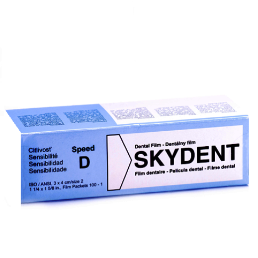 Рентгенплівка Скайдент, плівка рентгенівська для стоматологіє Skydent D Speed