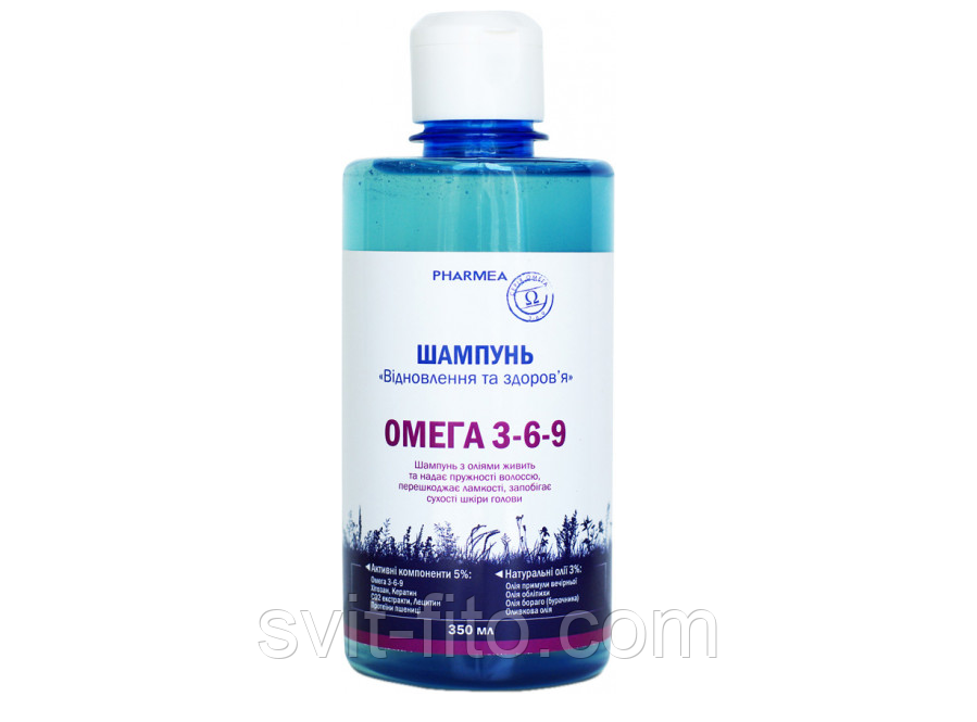 Шампунь Відновлення та здоровя 350 мл PHARMEA Оmega 3-6-9