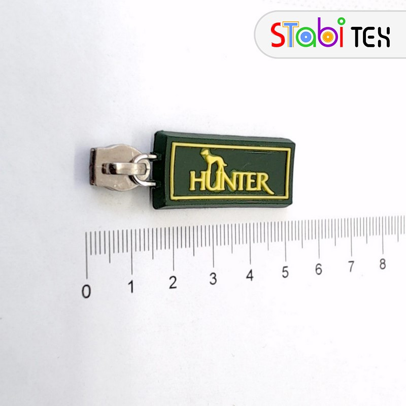 Бігунок для застібки-блискавки спіральної тип7 ПВХ HANTER Нікель