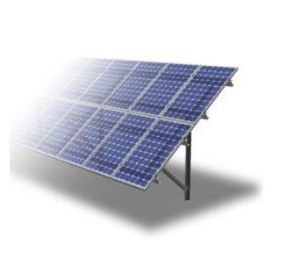 Статична наземна система SMS-211 для ФеМ 60 cell на 20 фотомодулів (гарячі-оцинкований профіль)