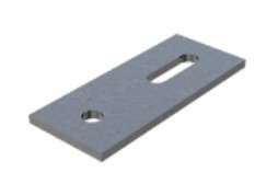Пластина монтажна для шпильки Сталь, S235JR, Цинкове покриття 70 мкм