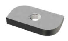 Гайка спеціальна 18х37 під профіль, М8 Сталь неіржавка 304