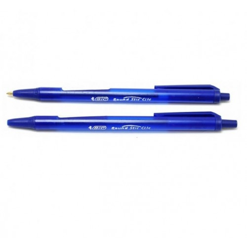 Ручка кулькова BIC Round Stic Clic автоматична синій 0.4 мм (926376)