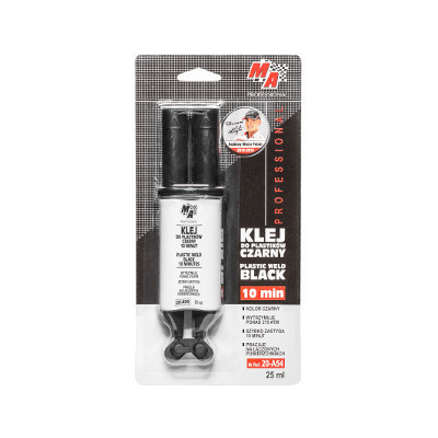 Клей для пластмаси 10 хв. ЧОРНИЙ 25мл (MojeAuto) Польща, фото 1