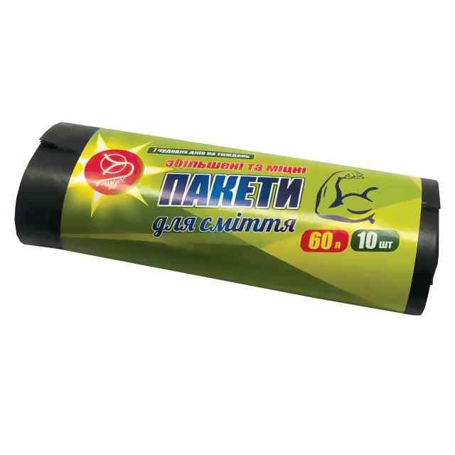 Пакети для сміття 7 Чудес Чистоти чорний 10 шт (4820127250326), фото 1