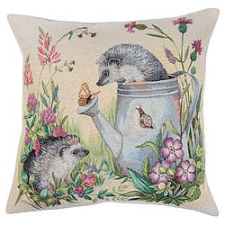 Наволочка гобеленова декоративна Їжачки 45х45 см
