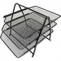 Лоток для паперу 3 в 1 350 x 295 x 270 мм металевий Buromax (BM.6252-01)