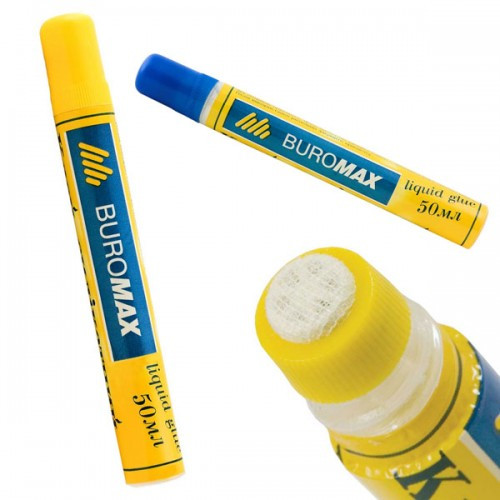 Клей силікатний 50 мл Buromax (BM.4802), фото 1