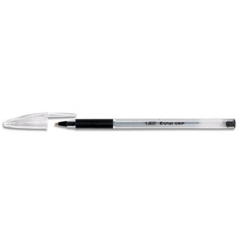 Ручка кулькова Cristal Grip BIC чорний (bc802800)