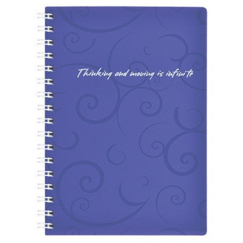 Нотатник на пружині Barocco А6 клітинка пластикова обкладинка Buromax 80 аркушів фіолетовий (BM.2589-607), фото 1