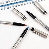 Ручка ролер Uni uni-ball fine DELUXE синя 0.7 мм (UB-177.Blue), фото 2