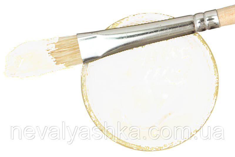 Фарба БІЛА Акрилова Емаль на Водній Основі (Рідка) - 5 мл Білий Акрил для Фарбування Дерев'яних Деталей