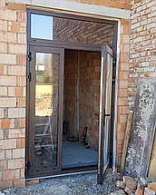 Ламіновані теплі алюмінієві двері, фото 2