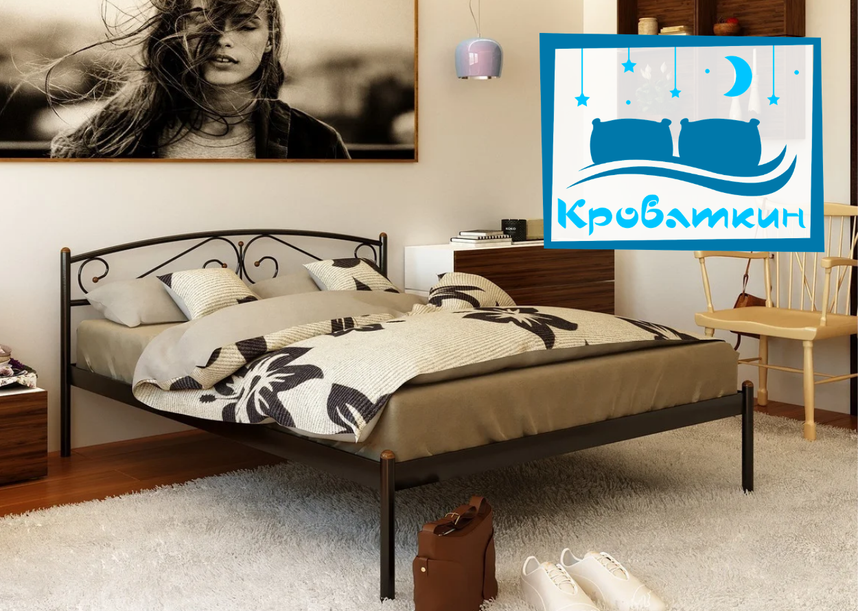 Металеве ліжко Verona-1 (Верона-1) Металом, фото 1