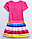 Плаття ошатне бавовна, для  девочек,  радуги и единорогаDresses for girls with rainbow and unicorn patterns, фото 3