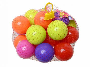 Кульки маленькі для сухого басейну 40 шт у сітці 6 см, Kinderway (02-412)