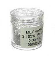 Шарики BGA для пайки микросхем MECHANIC (0.3мм., 25000 шт.)