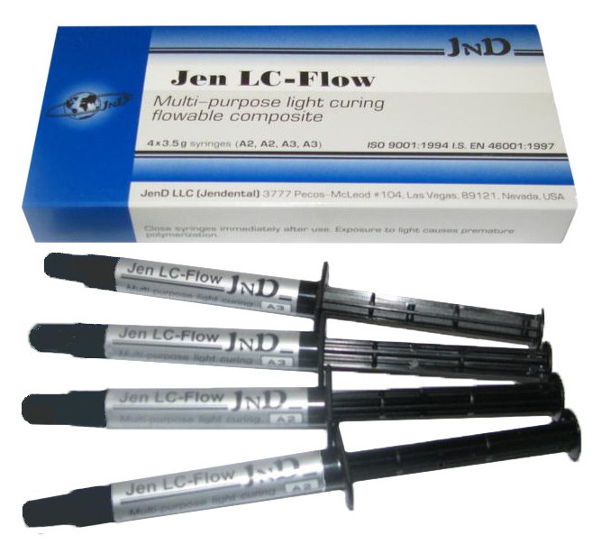 JEN-LC-FLOW MV, текучий композит, н-р 4х3.5г (А2,А3)