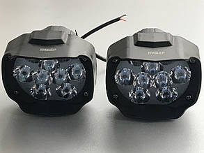 Світлодіодні круглі фари дальнього світла 10-60 V 2 шт.