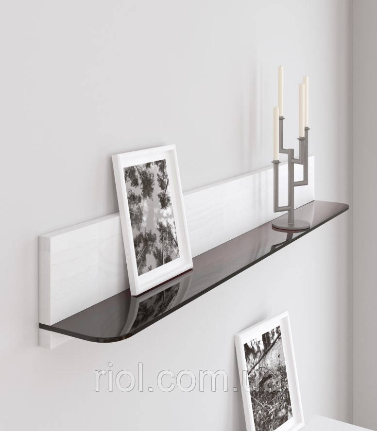 Настінна полиця Регіна з натурального дерева, фото 1