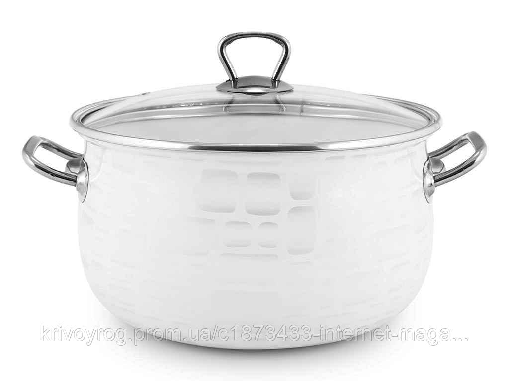 Каструля глибока 3,1л d=18 рельєф Ренесанс 2957 (Т) 71600 ТМ INTEROS, фото 1