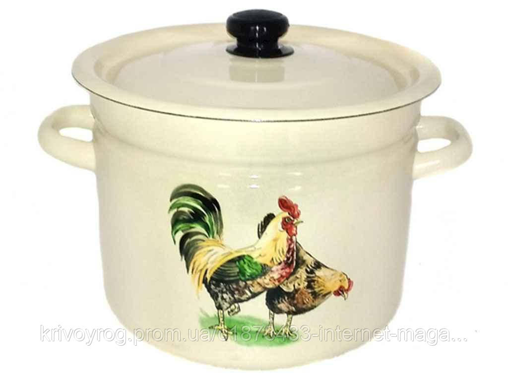 Каструля ем. 7л /2 циліндрична Півник (молочна) (I1620/2) ТМ IDILIA, фото 1