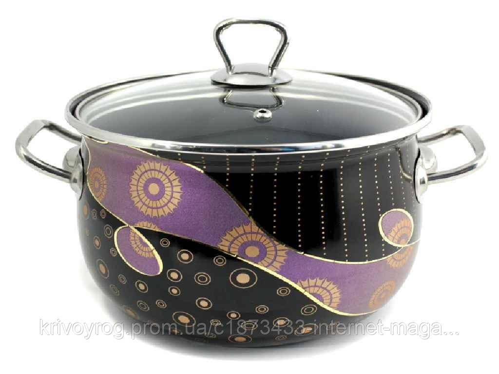 Каструля глибока 2,1л d=16 Чумацький шлях фіол. (Т)60572Е 00063791 ТМ INTEROS, фото 1