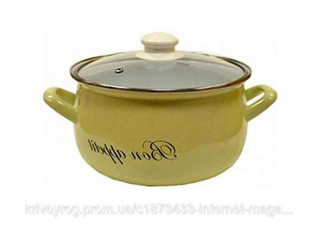 Каструля глибока 4,0л d=20 Bon appetit салатовий (Т)2234B 00081362 ТМ INTEROS, фото 1