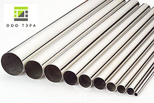 Труба неіржавка кругла 57 мм 12Х18Н10Т харчова безшовна aisi 321H матова, полірована