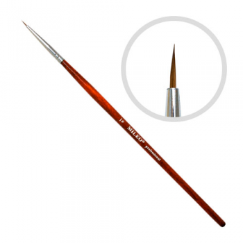 Пензель для малювання Mileo №1 червона, фото 1