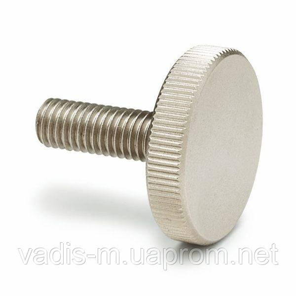 Винт DIN 653 прижимной с накаткой, низкий, оц, нержавеющий А2, А4 ...