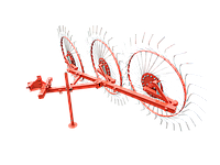 Грабли ШИП для мототрактора ворошилки 3-колесные «Сонечко» (крепление - 1 точка)
