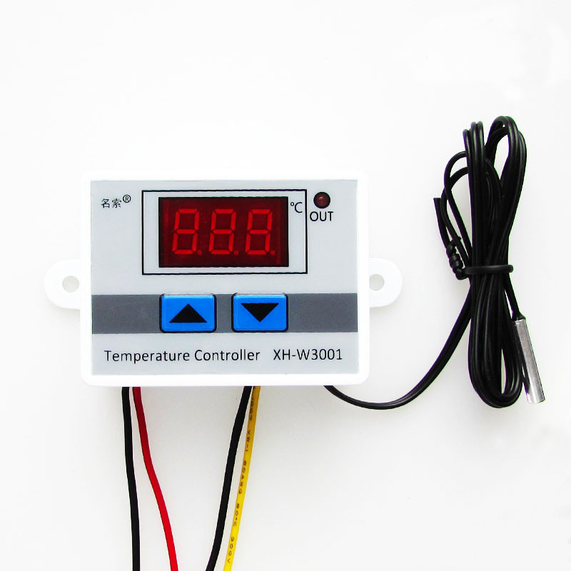 Цифровой терморегулятор XH-W3001 220V-1500W с выносным датчиком от-50с ...
