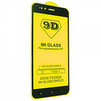 Защитное стекло TDG 9D для Xiaomi Mi A1 (Mi5X) Full Glue черный 0,26 мм в упаковке