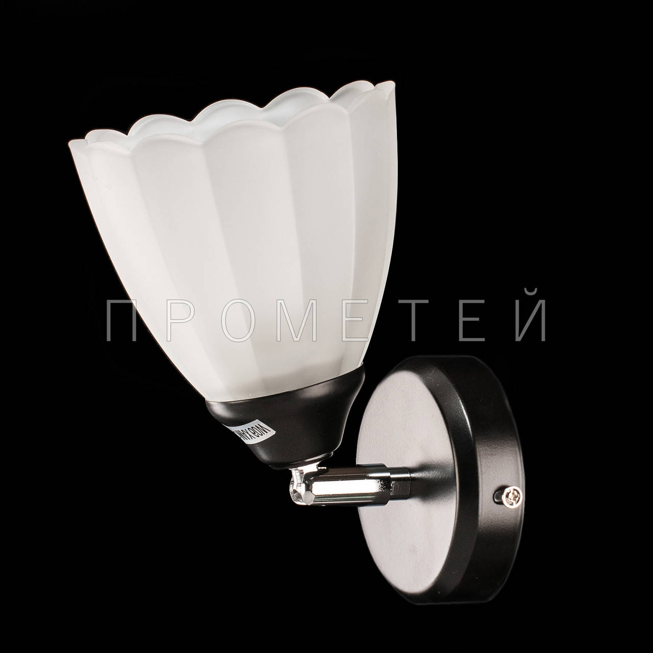 

Бра спот на 1 лампочку P3-01616/1W/BK+WT, Черный